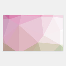Niedlich geometrisch rosa Gradient Rechteckiger Aufkleber