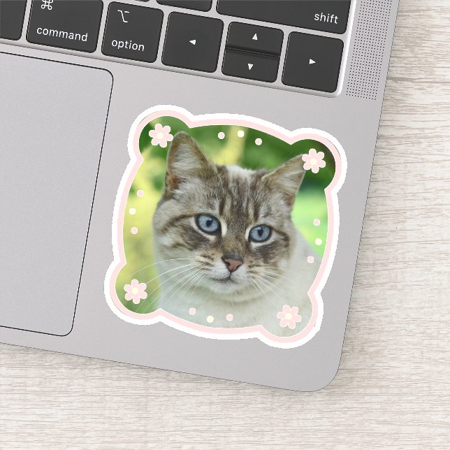 Niedlich Gerahmtes Personalisiertes Bild Aufkleber (Detail)