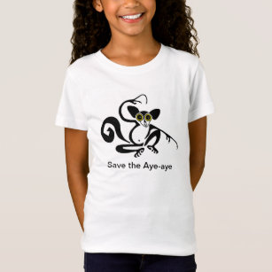 Niedlich Gerettet AYE- AYE - gefährdetes Tier - T-Shirt