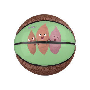 Niedlich gesang Süßkartoffeln Cartoon Gemüse Mini Basketball
