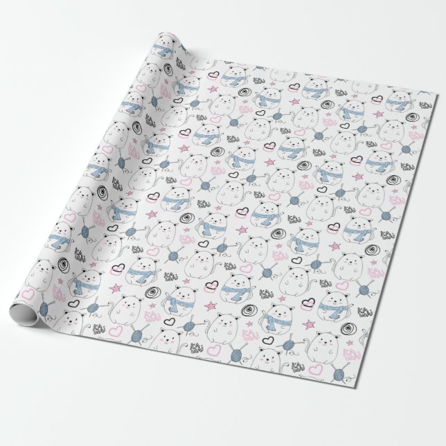 Niedlich Geschenkpapier (Ungerollt)