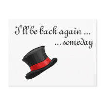 Niedlich geschmolzener Snowman Alte Seidenhut