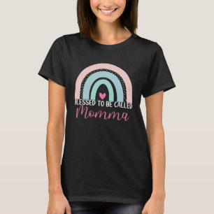 Niedlich gesegnet, als Momma Boho Rainbow Mama G T-Shirt