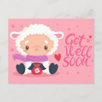 Niedlich Get Well bald Postcard