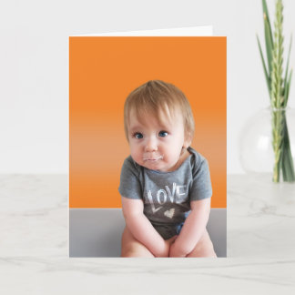 Niedlich Get Well Card - Orange Karte