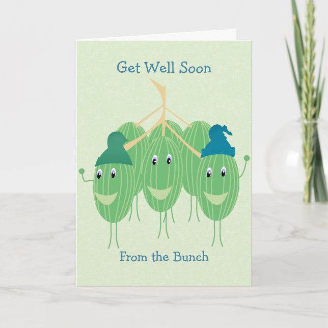 Niedlich Get Well Watermelon Card Karte (Vorderseite)