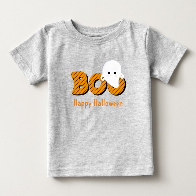 Niedlich Ghost Baby Happy Halloween T - Shirt (Vorderseite)