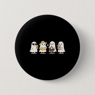 Niedlich Ghost Beach Urlaub SommerHalloween Grille Button