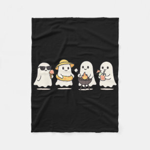 Niedlich Ghost Beach Urlaub SommerHalloween Grille Fleecedecke