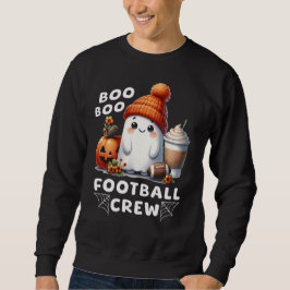 Niedlich Ghost Boo Boo Football Crew SonnenHallowe Sweatshirt