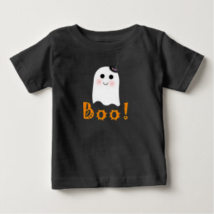 Niedlich Ghost Boo Happy Halloween Baby Shirt