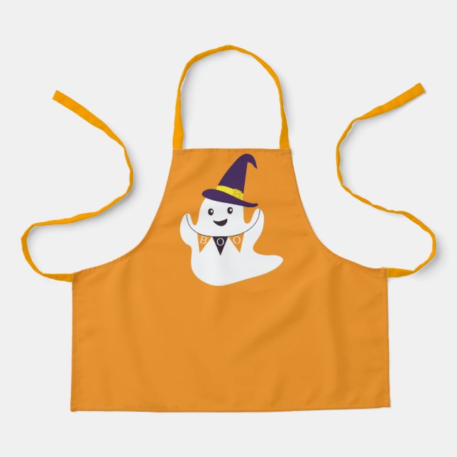 Niedlich Ghost Boo Schürze (Vorderseite)