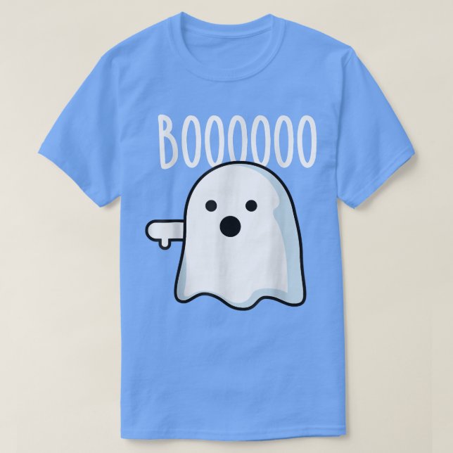 Niedlich Ghost-Boo Thumbs Down Ghost Funny Hallowe T-Shirt (Design vorne)