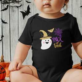 Niedlich Ghost Boo Trick oder Treat Halloween Baby Strampler