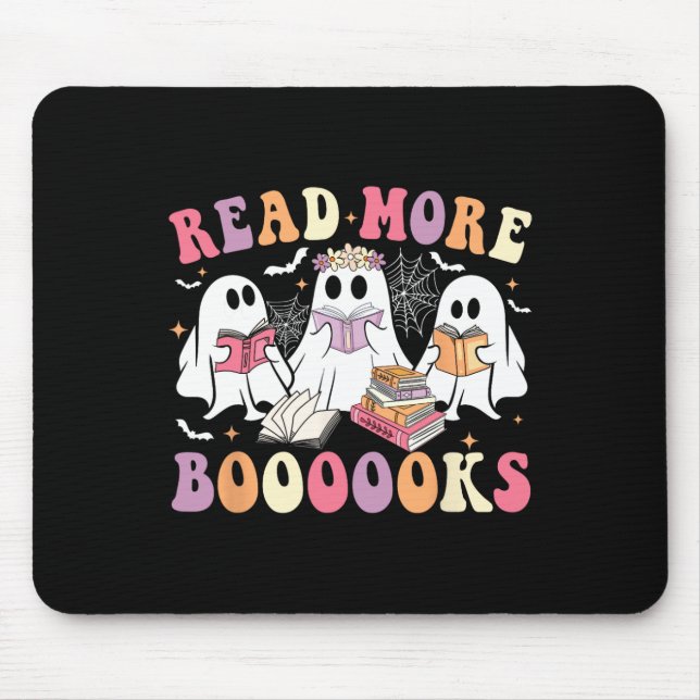 Niedlich Ghost Book Read more Bücher Funny Teacher Mousepad (Vorne)