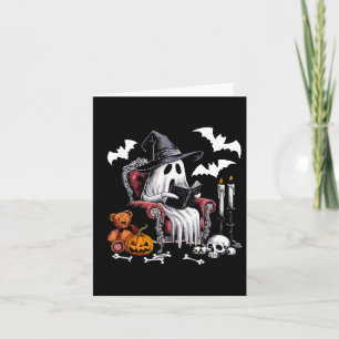 Niedlich Ghost Books Halloween Lehrer Ghost Readin Karte