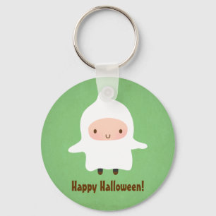Niedlich Ghost Boy nicht so Beängstigend Halloween Schlüsselanhänger