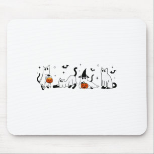 Niedlich Ghost Cat Funny Halloween Outfit Kostüme Mousepad