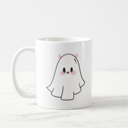 Niedlich Ghost Cat Kaffeetasse
