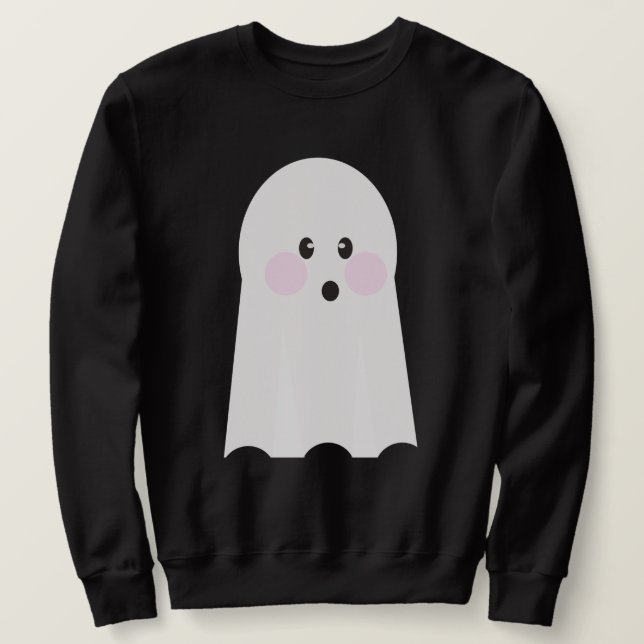 Niedlich Ghost Clean Sweatshirt (Design vorne)