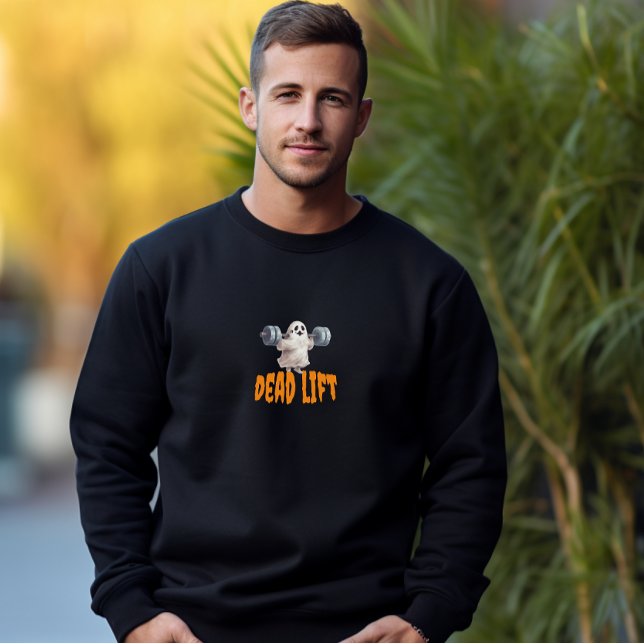 Niedlich Ghost Deadlift Gym Halloween Fitness Coac Sweatshirt (Von Creator hochgeladen)