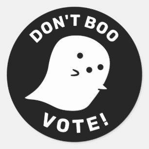 Niedlich Ghost Don't Boo, abstimmen! Aufkleber