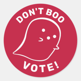 Niedlich Ghost Don't Boo, abstimmen! Aufkleber