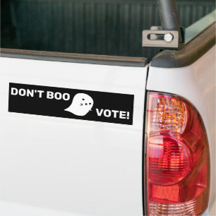 Niedlich Ghost Don't Boo, abstimmen! Autoaufkleber
