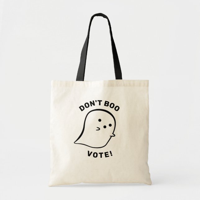 Niedlich Ghost Don't Boo, abstimmen! Budget Totbeu Tragetasche (Vorne)