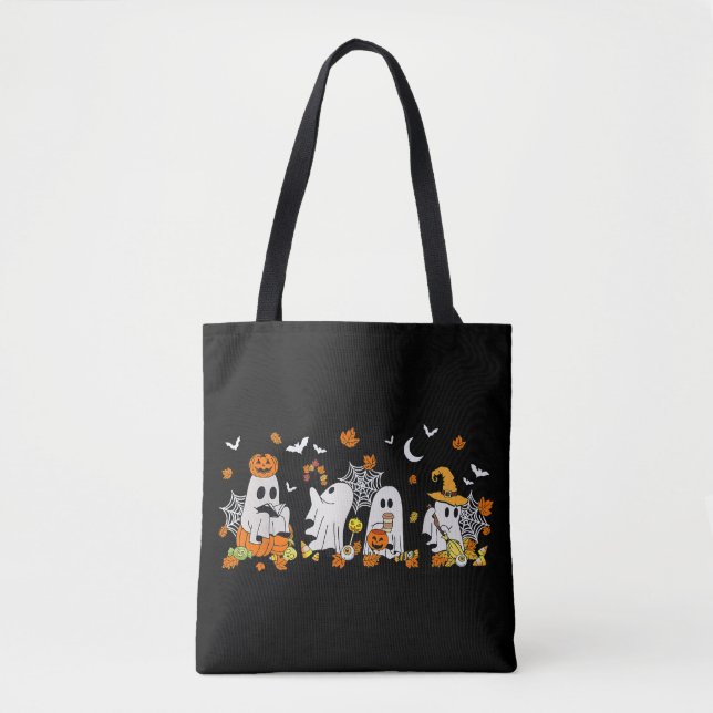 Niedlich Ghost Drink Kaffee Halloween Fall Ghost B (Vorderseite)