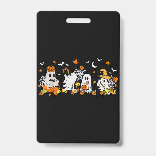 Niedlich Ghost Drink Kaffee Halloween Fall Ghost B Ausweis