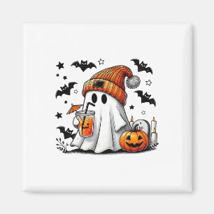 Niedlich Ghost Drink Kaffee Halloween Ghost Ice Co Magnet