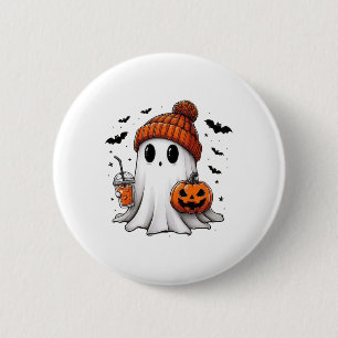 Niedlich Ghost Drink Kaffee Halloween Ghost-Kaffee Button