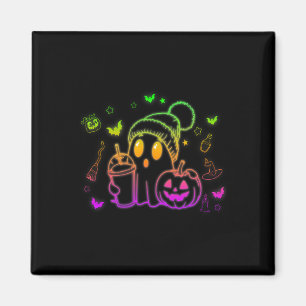 Niedlich Ghost Drink Kaffee Halloween Ghost-Kaffee Magnet