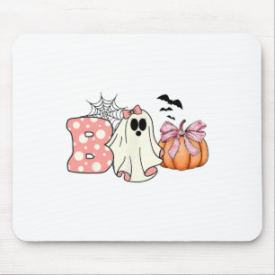 Niedlich Ghost Floral Boo Halloween Boy Girl Ghost Mousepad