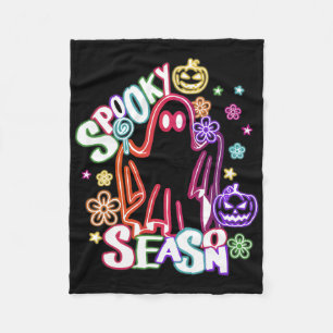 Niedlich Ghost Floral Coquette Halloween Pumpkin S Fleecedecke
