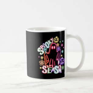 Niedlich Ghost Floral Coquette Halloween Pumpkin S Kaffeetasse