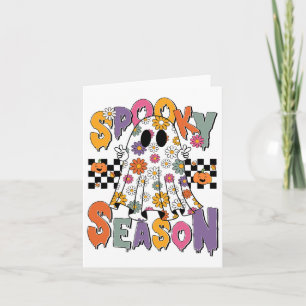 Niedlich Ghost Floral Halloween Ghost Spooky Jahre Karte