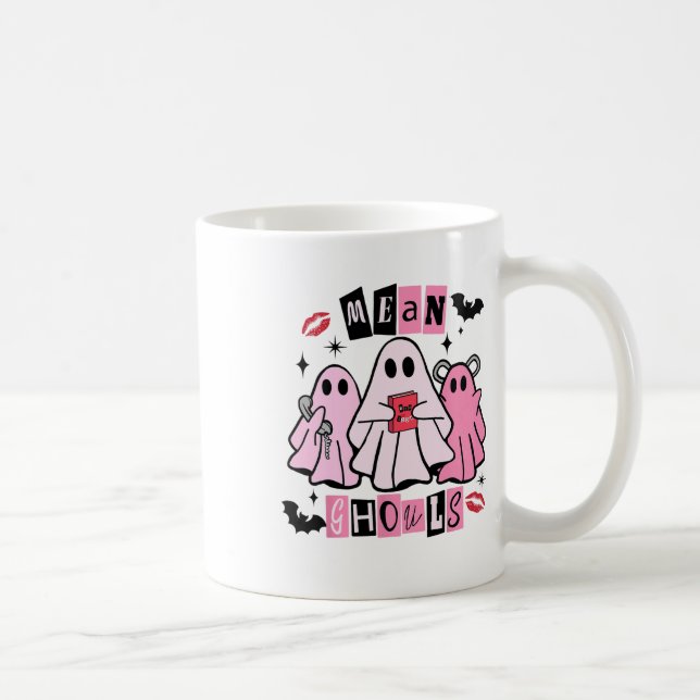 Niedlich Ghost Gemein Ghouls Funny Halloween Kostü Kaffeetasse (Rechts)