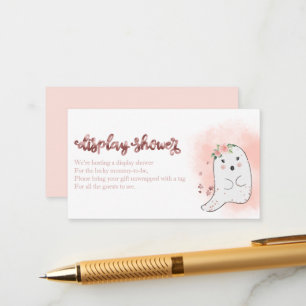 Niedlich Ghost Halloween Baby Shower Showdusche En Begleitkarte