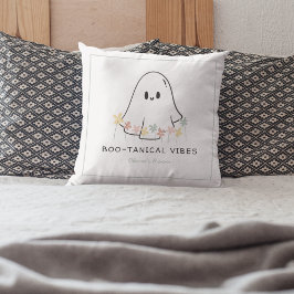 Niedlich Ghost Halloween Bootanical Vibes Kissen