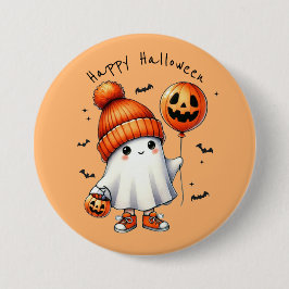 Niedlich Ghost Halloween Button
