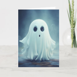 Niedlich Ghost Halloween Feiertagskarte