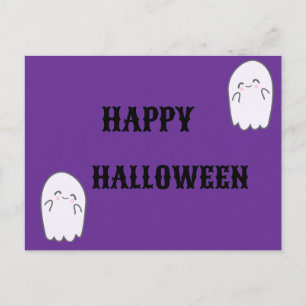 Niedlich Ghost Halloween Feiertagspostkarte