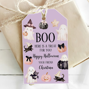 Niedlich Ghost Halloween Girl 1. Geburtstag Party Geschenkanhänger