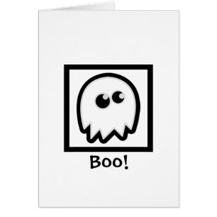 Niedlich Ghost Halloween Grußkarten