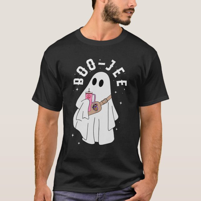 Niedlich Ghost Halloween Kostüm Boujee Boo Jee Spo T-Shirt (Vorderseite)