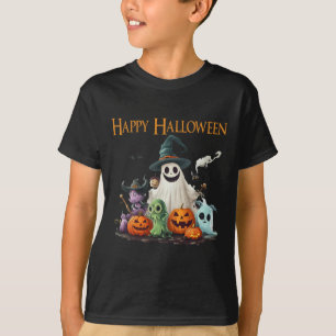 Niedlich Ghost Halloween Kostüm Happy Halloween Gh T-Shirt
