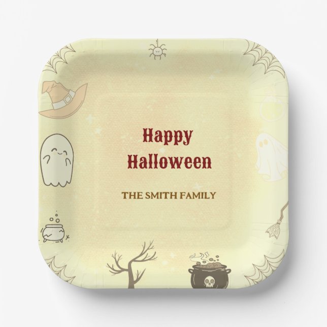 Niedlich Ghost Halloween Paper Teller (Vorderseite)