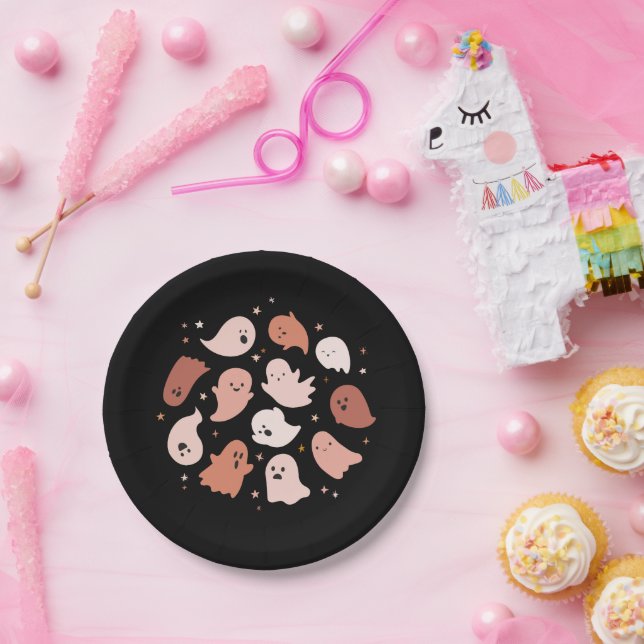 Niedlich Ghost Halloween Pappteller (Party)
